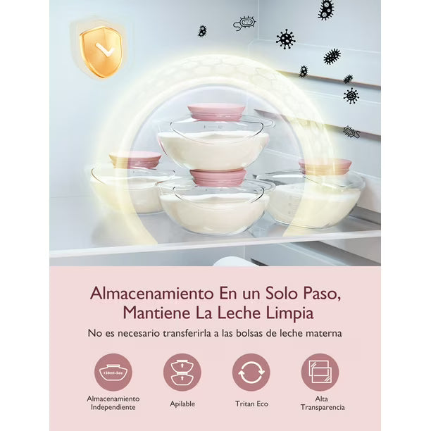 Momcozy Extractor de Leche Eléctrico Portátil Mobile Flow|M9, 1 Paquete, Rojo