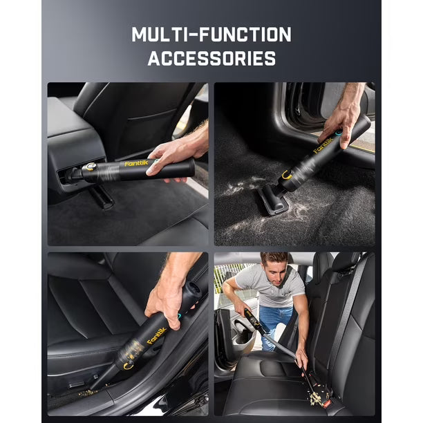 Aspirador Inalámbrico para Auto Fanttik Slim V8 Apex 19000Pa | Aspiradora Portátil 4 en 1 de Alta Potencia