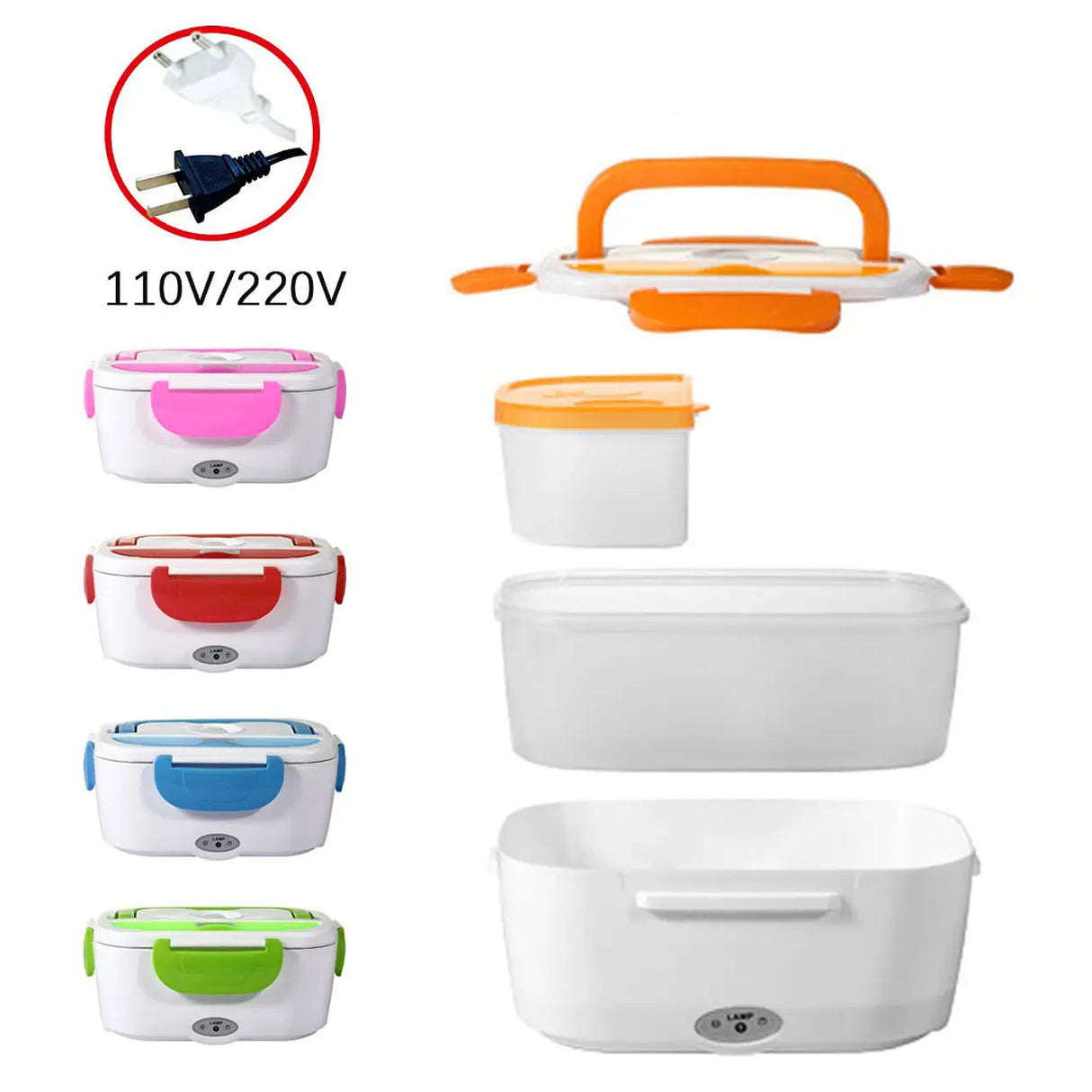 Lonchera Eléctrica Calentadora De Comida Portable
