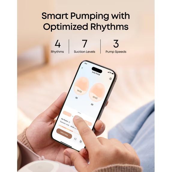 Extractor de Leche Portátil Eufy Wearable Breast Pump E20 | Inalámbrico, Manos Libres y con Tecnología HeatFlow™