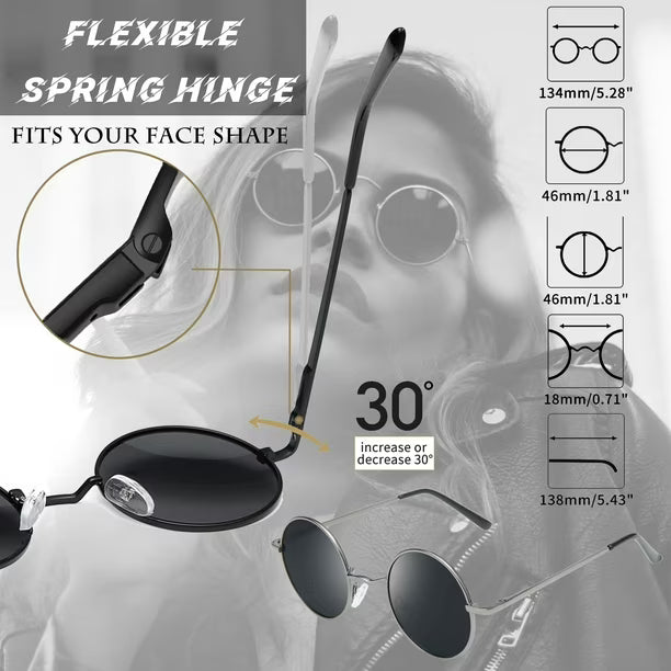 Gafas de Sol Joopin Redondas Polarizadas Negro