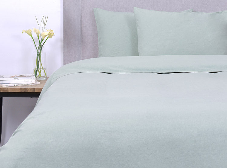 CUBREPLUMON FABRICS LINO AGUA MARINA KING