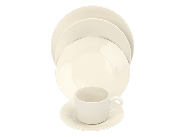 JUEGO VAJILLA LIFE ART BLANCA