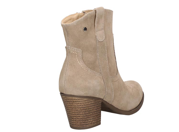 BOTINES MUJER CARRANO CUERO CAQUI RH049