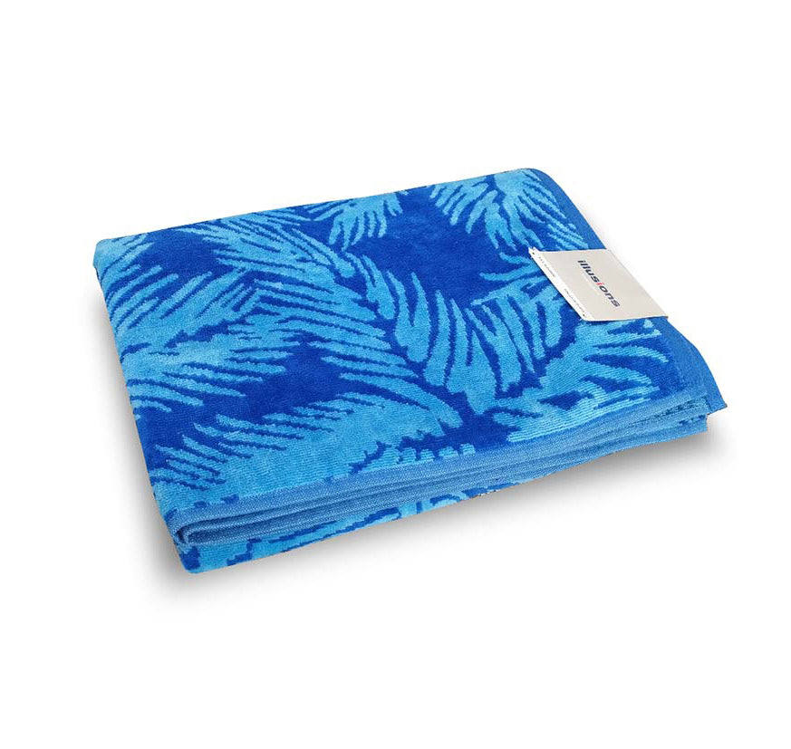 Toalla playa illusions paradise azul 80 x 160 cm