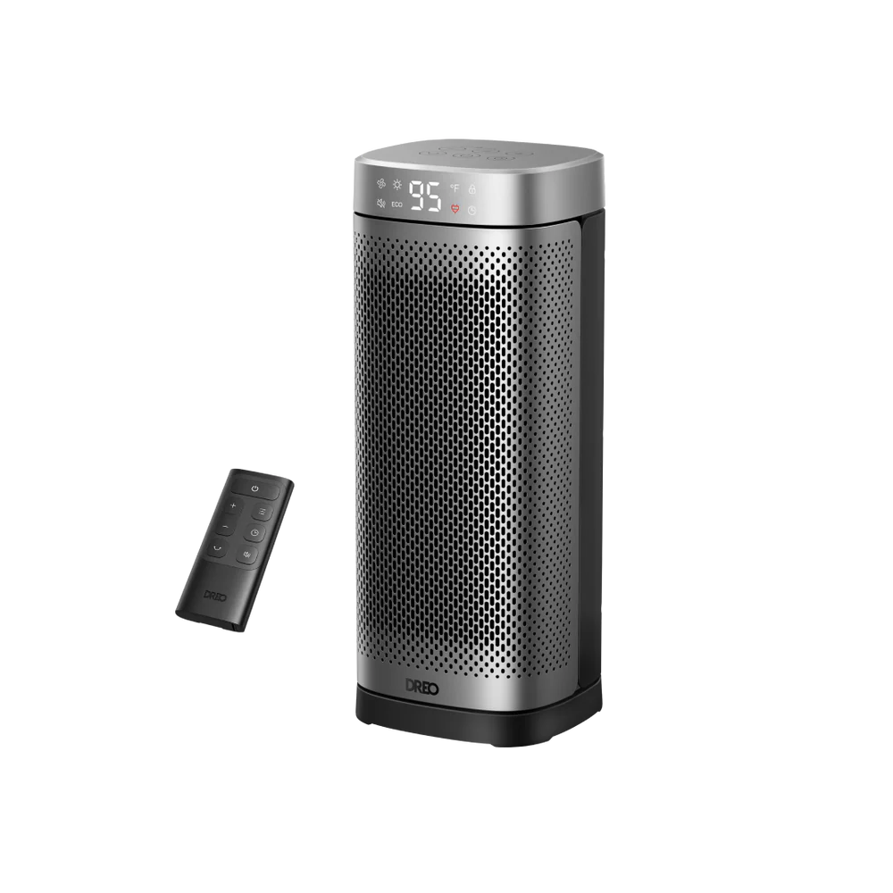 Calefactor Eléctrico Cerámico DREO Solaris Slim H2 1500W con Control Remoto (120V)