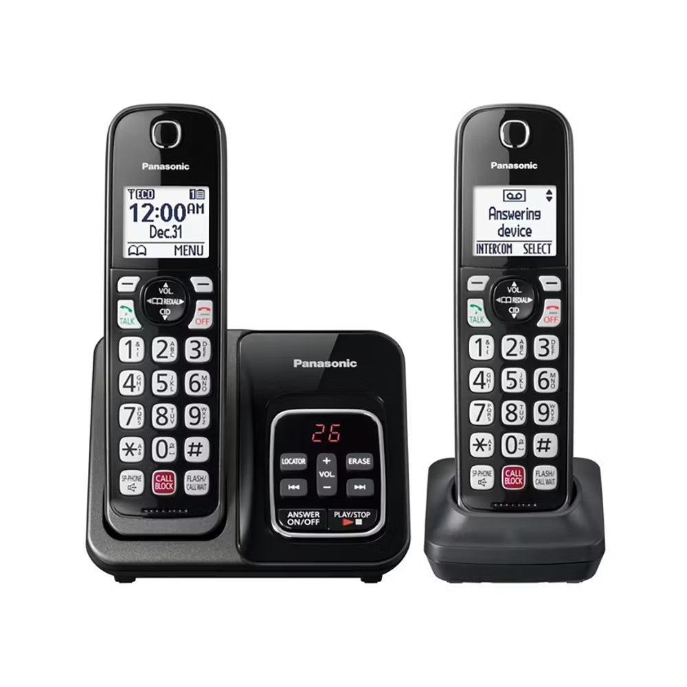 Teléfono Inalámbrico Panasonic KX-TGD832M con Contestador Automático | Nuevo | 120V
