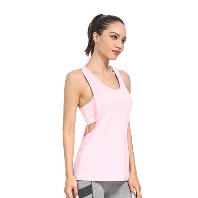 Camiseta Musculosa Deportiva Mujer Chaleco De Yoga