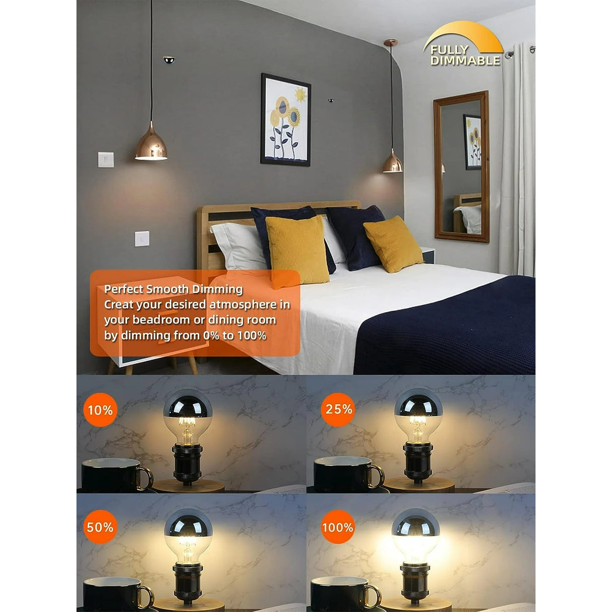 Ampolletas Led 4 pack Estilo Vintage