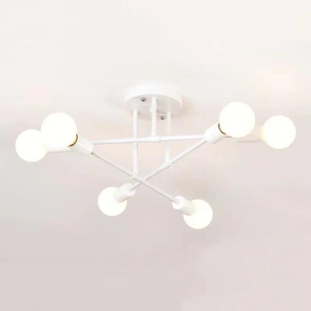 Lámpara de techo colgante iluminación moderna de 6 Focos E27
