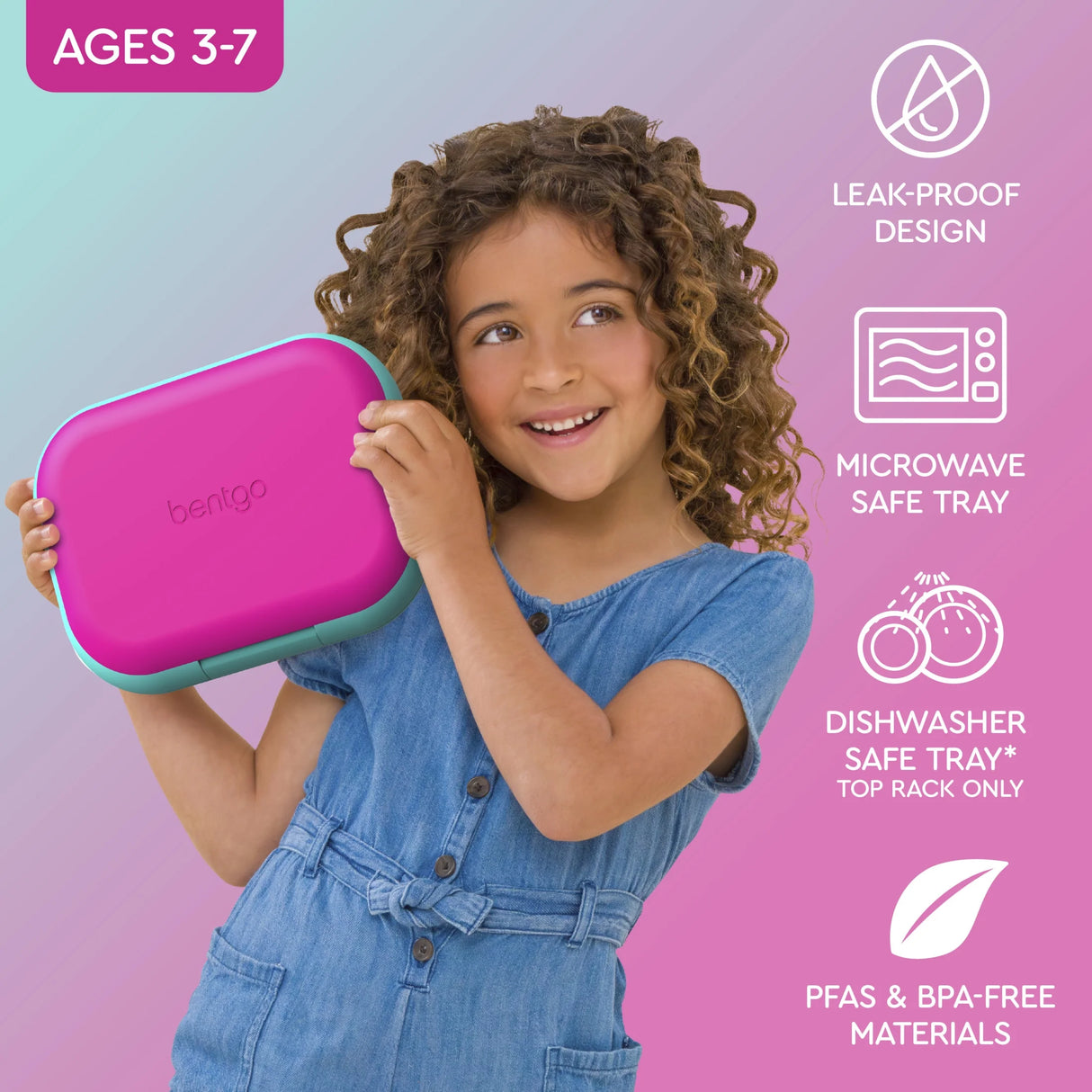Lonchera Bentgo Chill 4 compartimientos con bolsa de hielo integrada