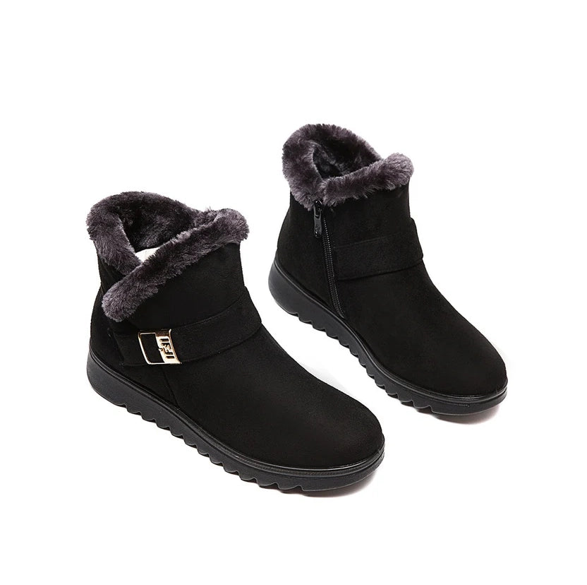 Botines Impermeables Con Chiporro - Negro