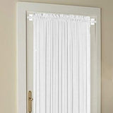 Paquete de 4 barras de cortina magnéticas para puertas de metal blanco