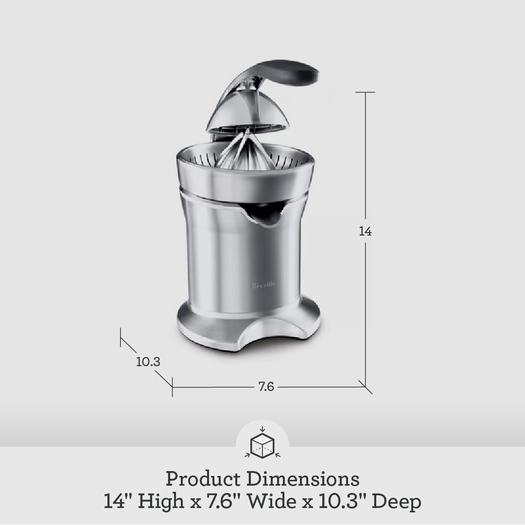 Exprimidor de cítricos motorizado de acero inoxidable 800CPXL de la marca Breville