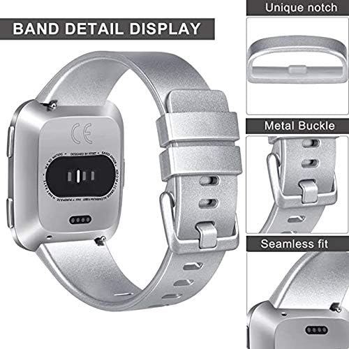 Pack de 3 correas de silicona suave compatibles para Fitbit Versa 2/Fitbit Versa/Fitbit Versa Lite