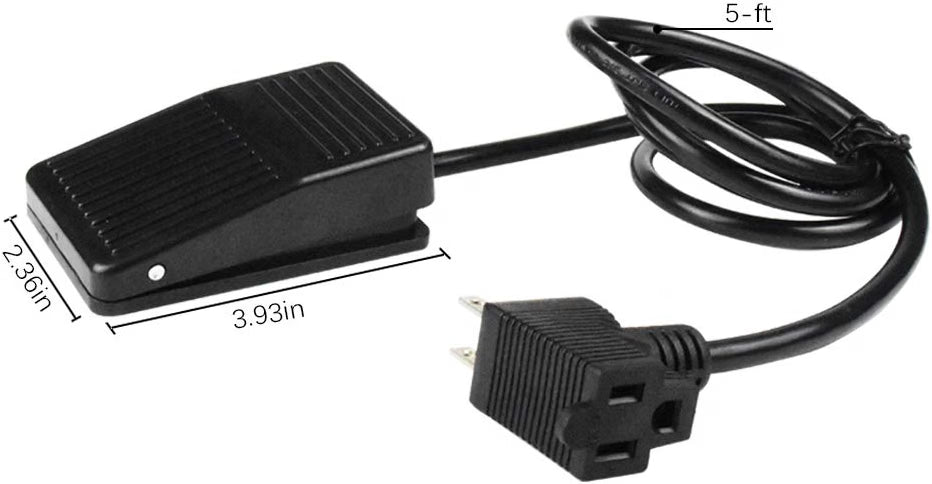 briidea Interruptor de Pedal Foot Switch Deadman para Herramientas Eléctricas – 16 A