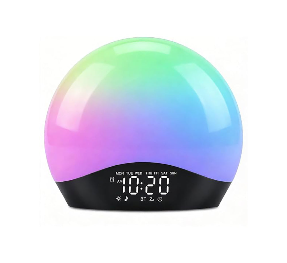 JALL K2 Sunrise Alarm Clock | Despertador Inteligente con Luz de Amanecer, Bluetooth, Máquina de Ruido Blanco, Radio FM y Doble Alarma
