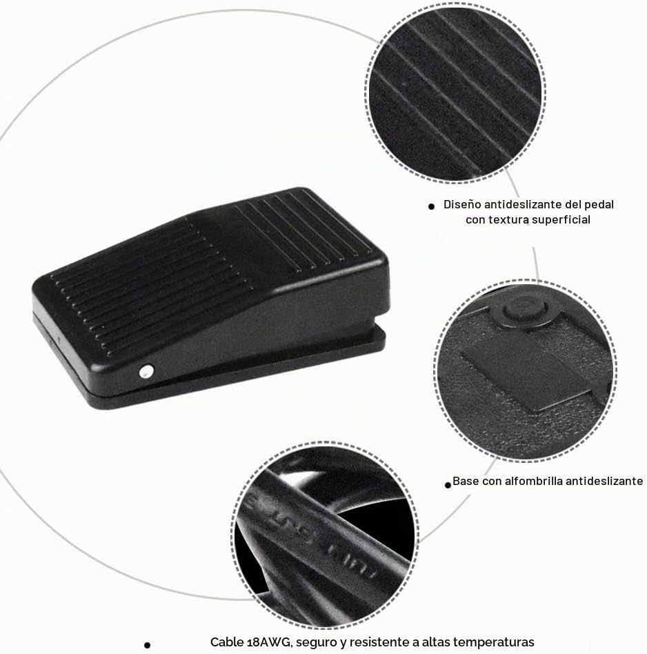 Interruptor de Pedal Eléctrico Deadman para Máquinas y Herramientas