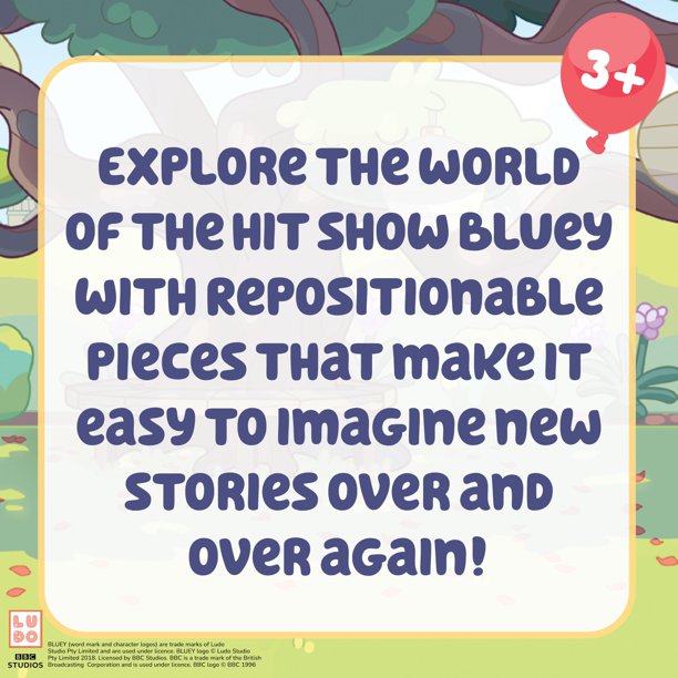 Juego de piezas reposicionables Colorforms Bluey para más de 3 años