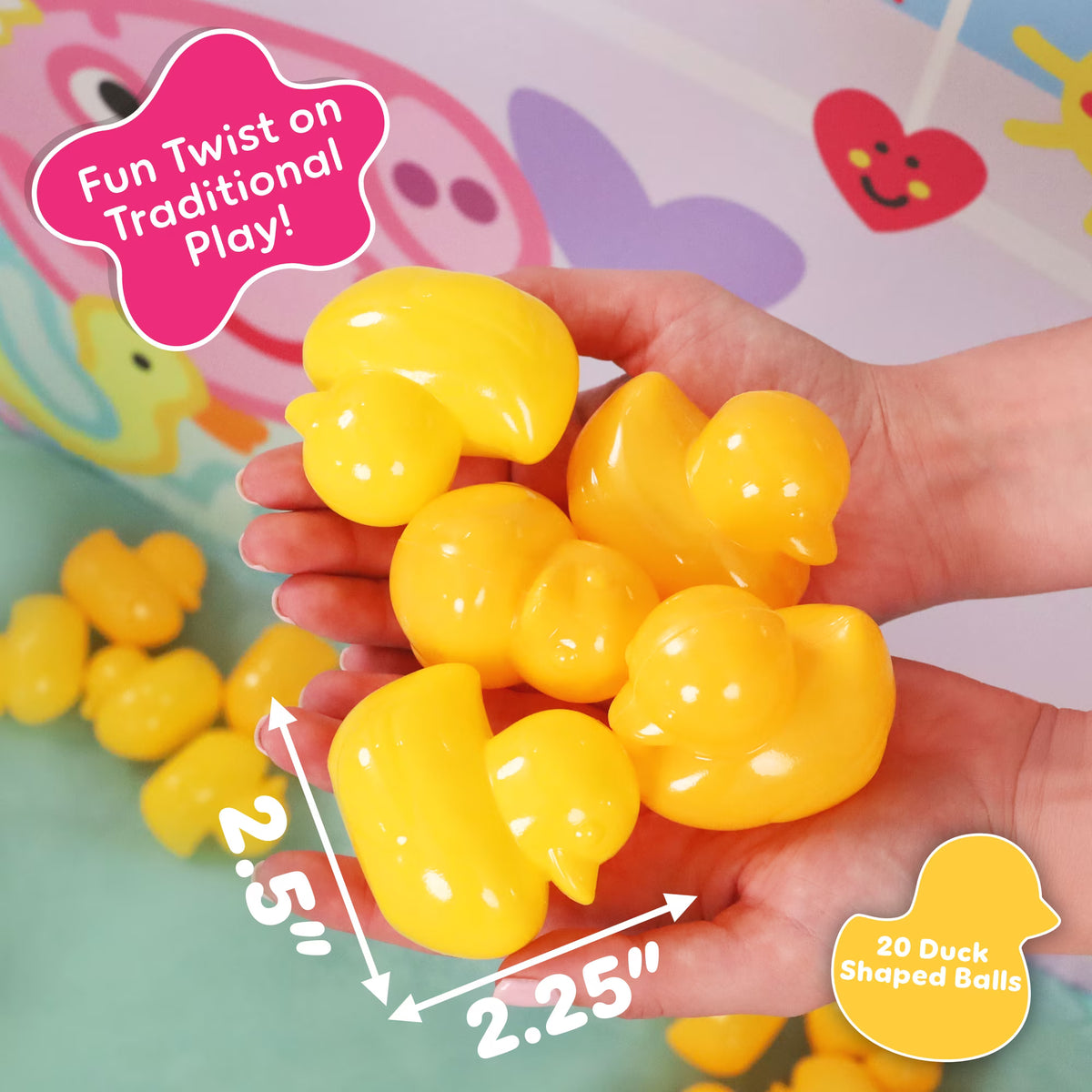 Peppa Pig Ball Pit Crib – Piscina de Pelotas Pop-Up con 20 Pelotas de Patito