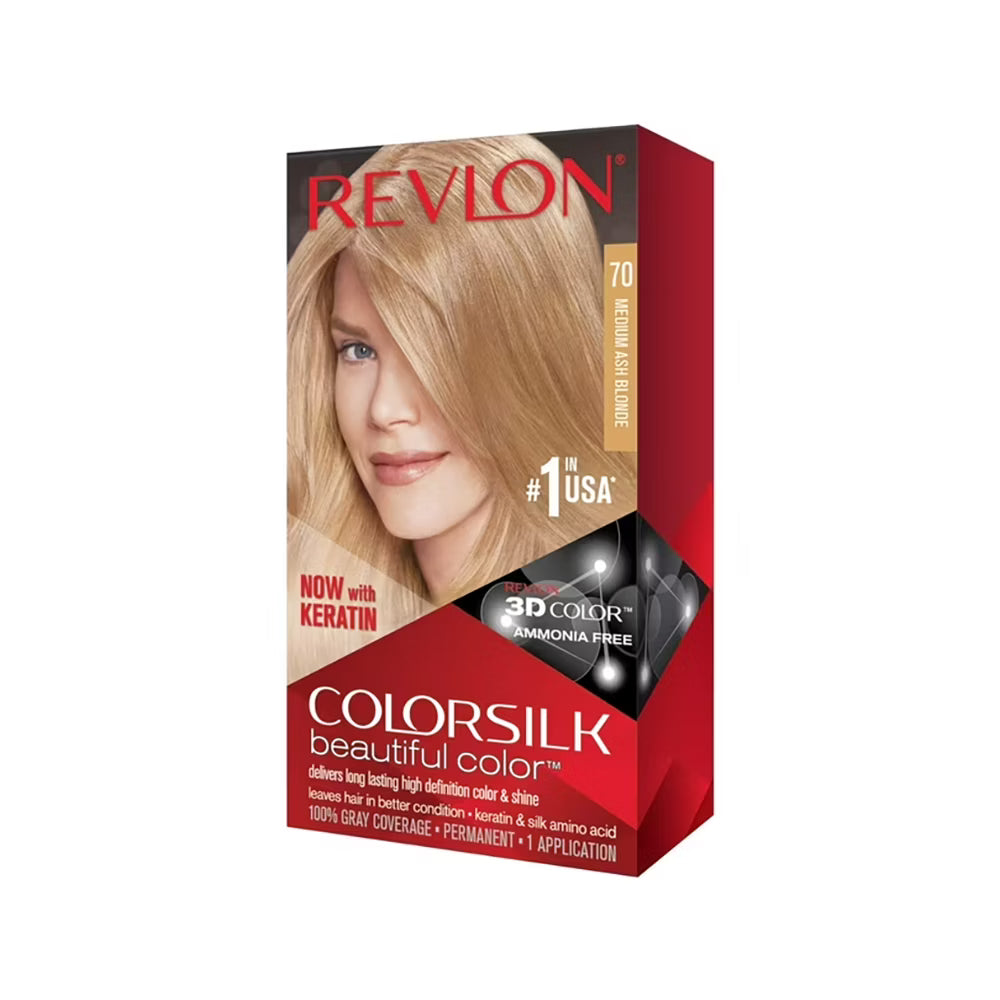 Tinte para el cabello Revlon ColorSilk 70 Rubio medio ceniza