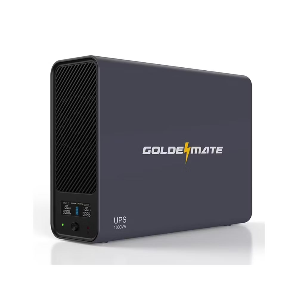 UPS GoldenMate 1000VA / 800W LiFePO4 con Onda Sinusoidal Pura 120V