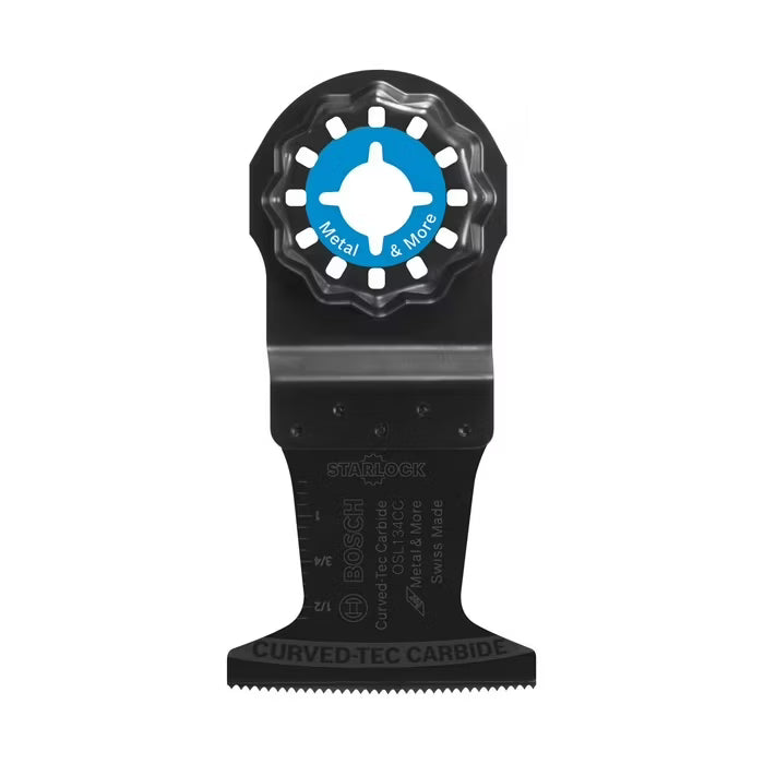 Hoja de Carburo Bosch OSL134CC Curved-Tec para Multiherramienta Oscilante