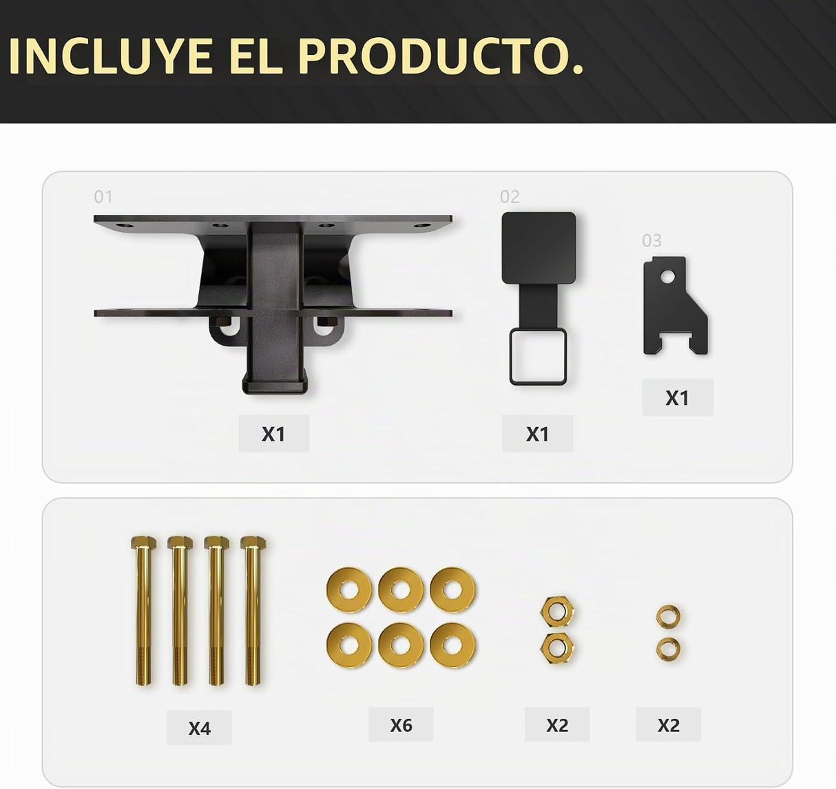 Enganche de Remolque YZONA 2" para Jeep Wrangler JL/JLU 2018-2026