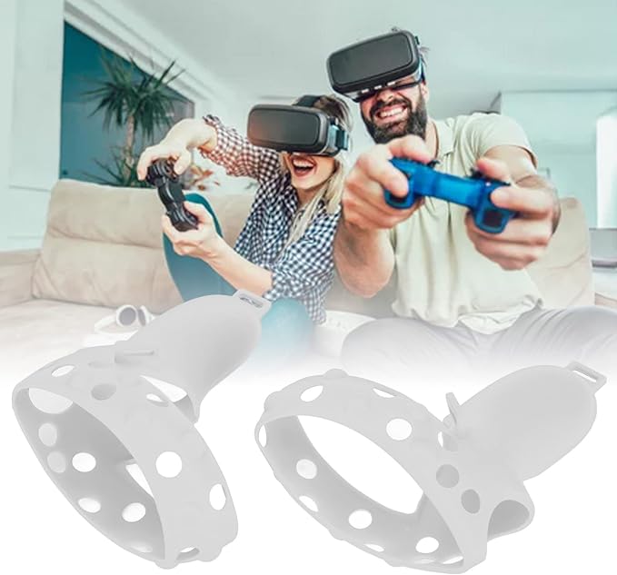Funda protectora de silicona para controlador táctil Oculus Quest 2 con mango