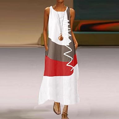 Vestido de mujer tricolor