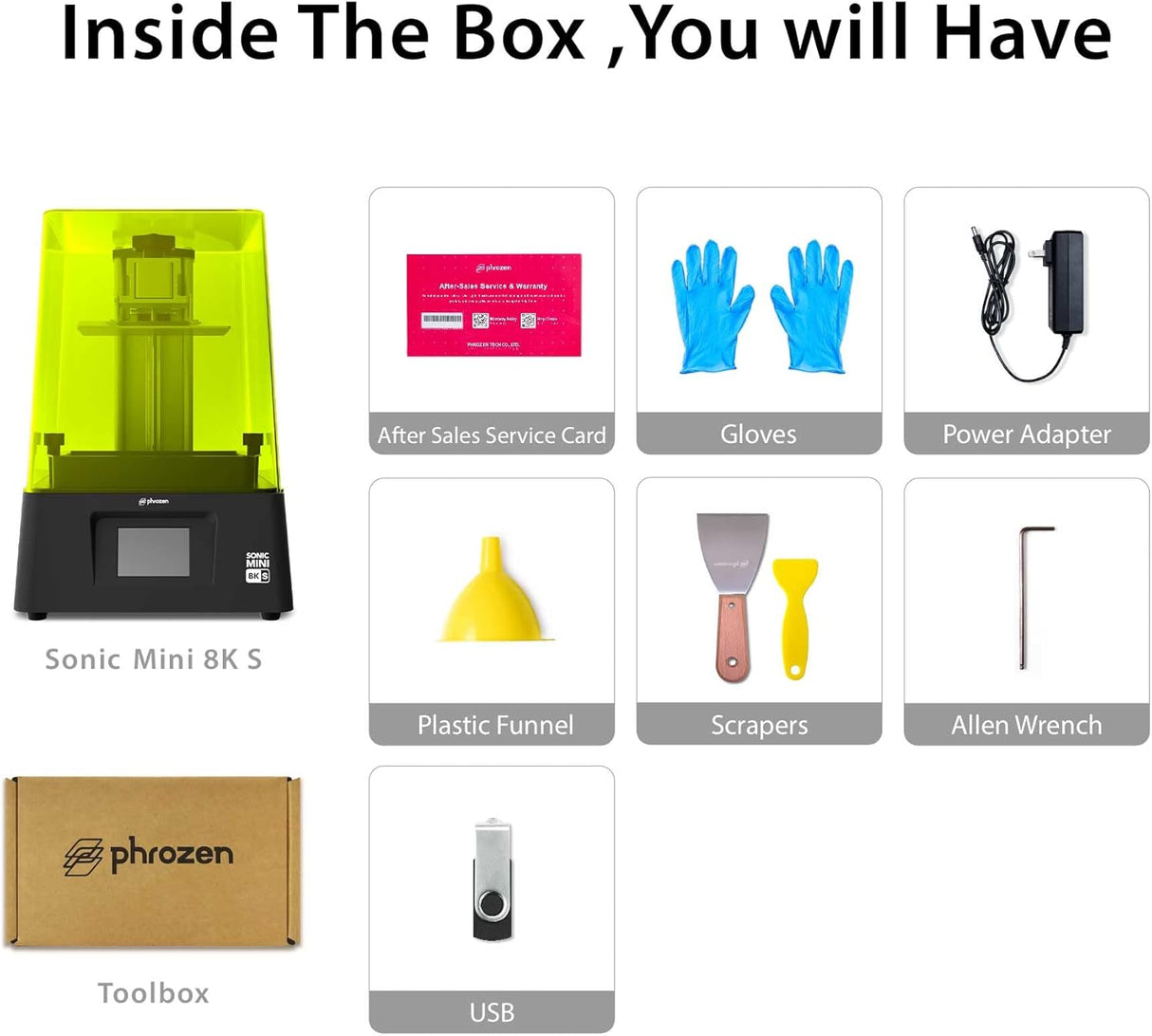Phrozen Sonic Mini 8K S Impresora 3D de resina LCD