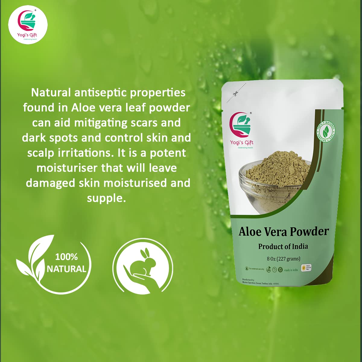 Polvo de Aloe Vera 8 Oz (227 gr)