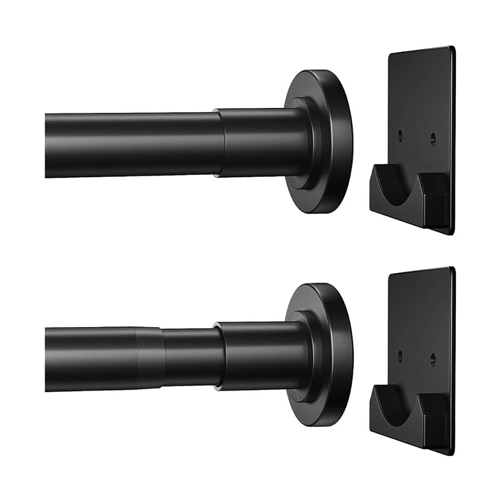 Barra Extensible CorkLatta para Cortina de Ducha Negra Mate de 81 a 203 cm