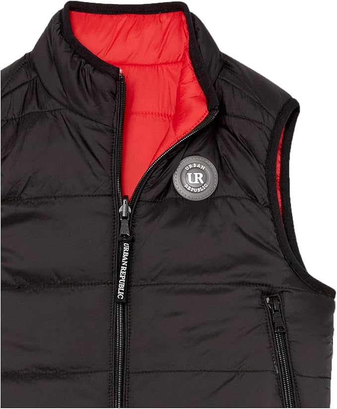 Chaqueta acolchada sin mangas reversibles para niños