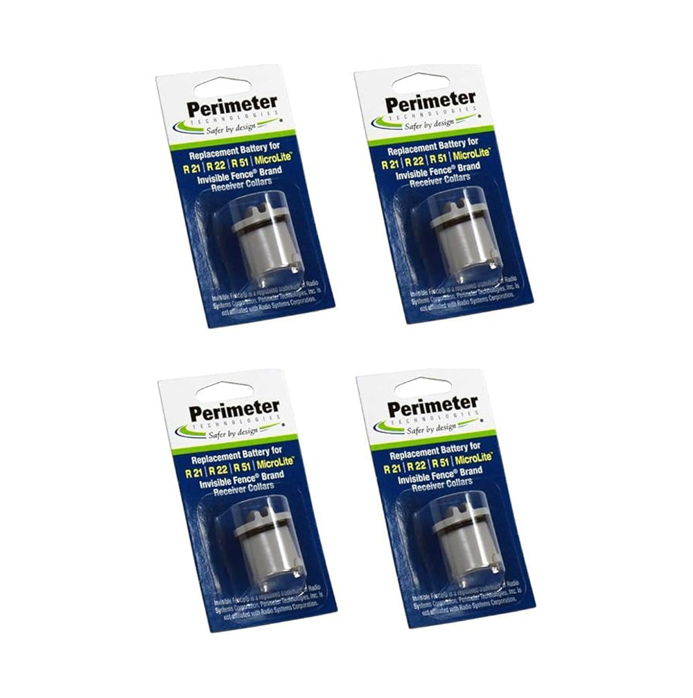 Baterías Perimeter Technologies para Collar Invisible Fence R21 / R51 Pack 4