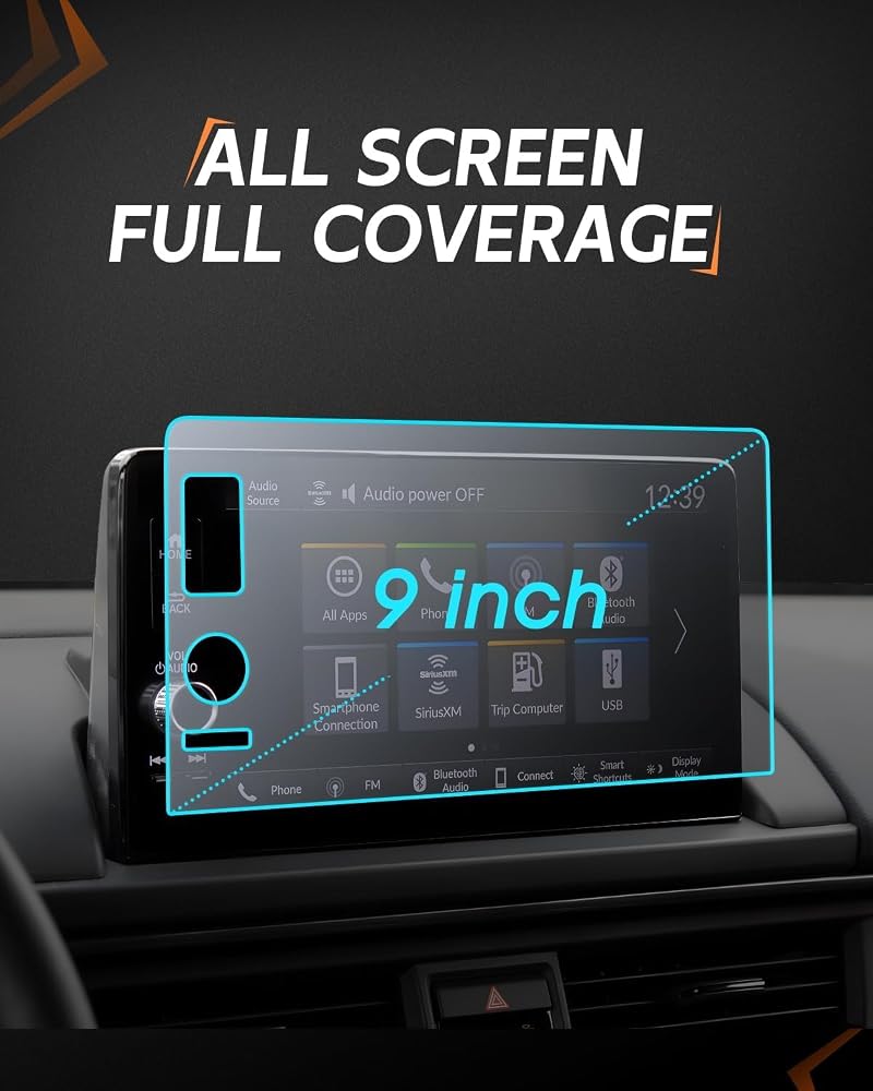 Protector de Pantalla CDEFG de Vidrio Templado 9” Antirreflejo para Honda