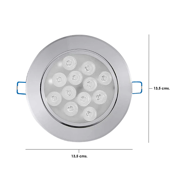 Lámpara De Luz LED 12W. Para Techo Interior y/o Exterior - GTI
