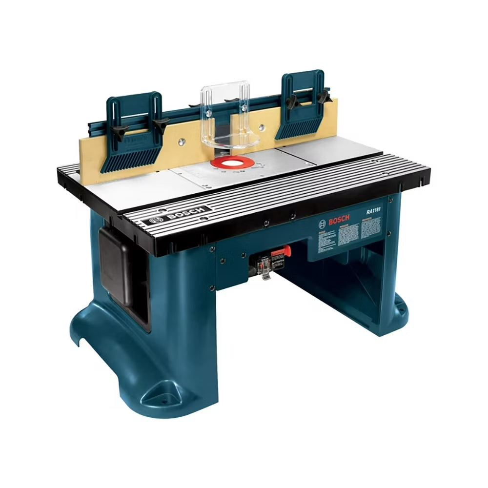 Mesa fresadora de sobremesa BOSCH RA1181 con tapa de aluminio, 27 x 18 pulgadas - 110V