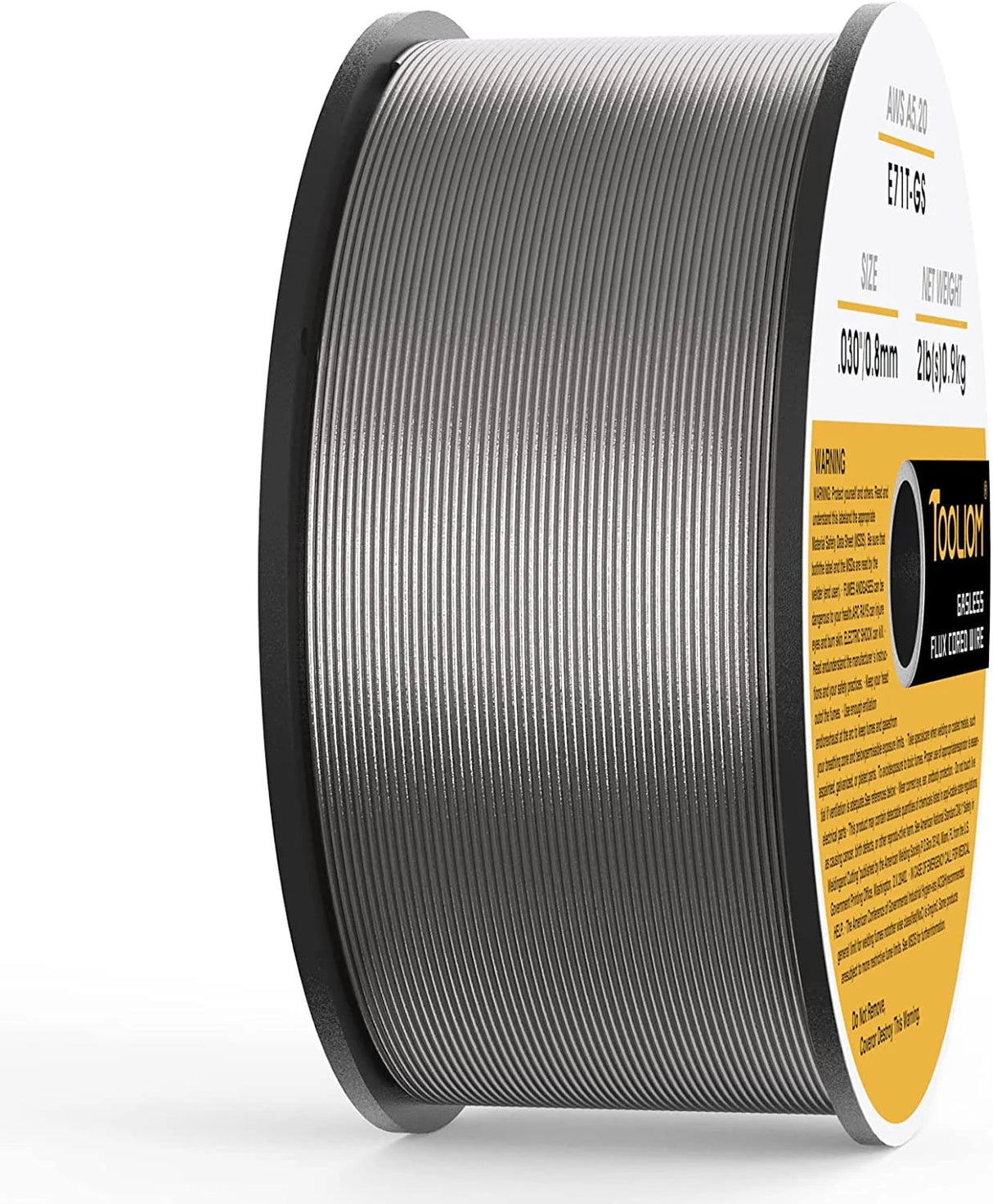 Alambre MIG Tubular TOOLIOM E71T-GS 0.030" (0,8 mm) 2 lb | Sin Gas (Flux Core)