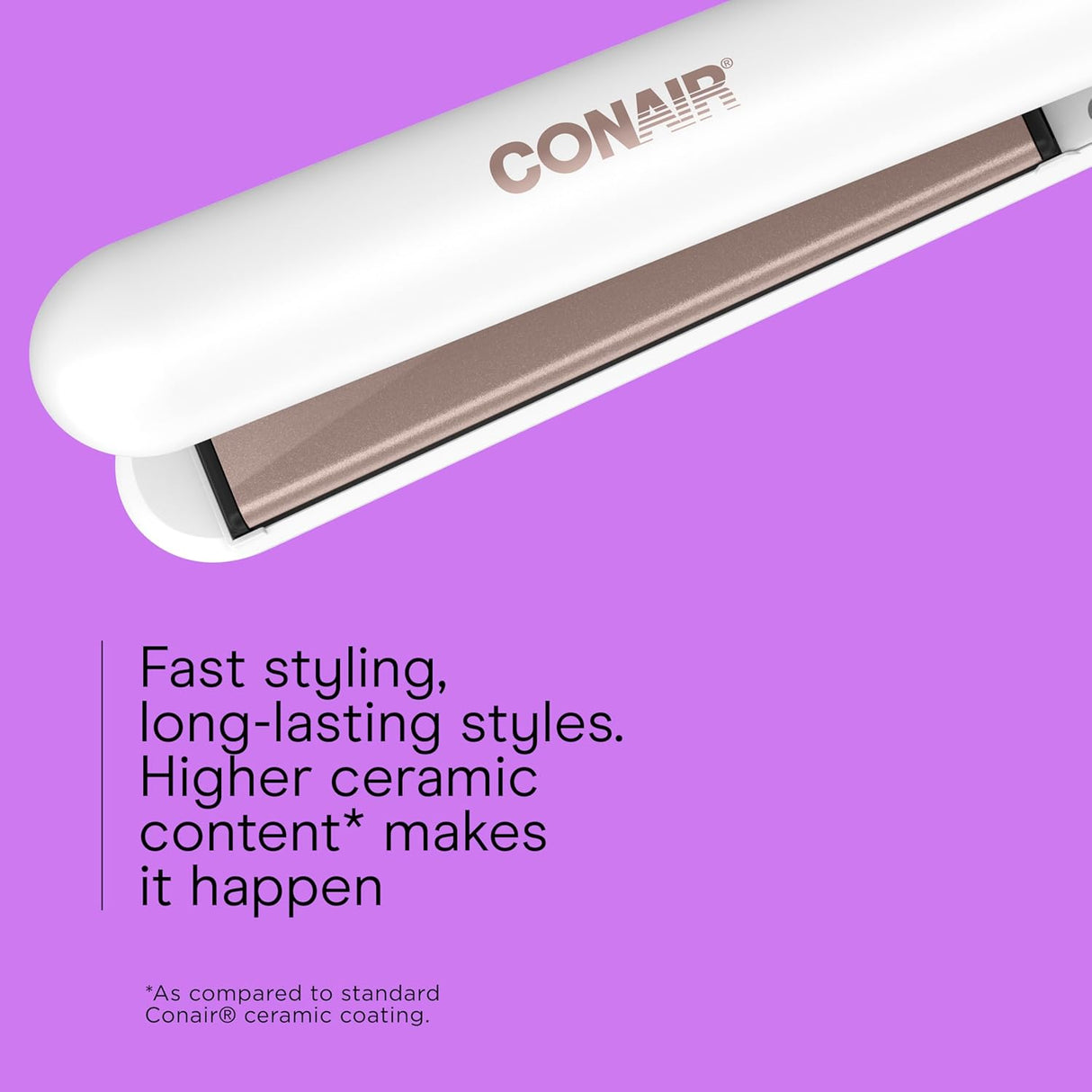 Conair - Plancha de cerámica doble alisador de pelo con pinza 110v