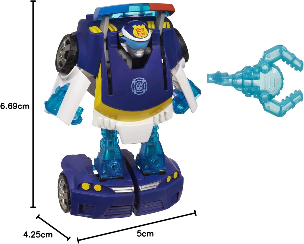 Figura de Playskool Heroes Transformers Rescue Bots Energize Chase the Police-Bot