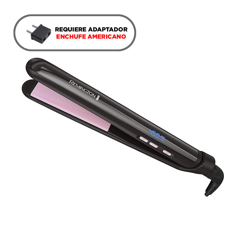Plancha Remington de 1" con tecnología Pearl Ceramic y controles digitales, S9500
