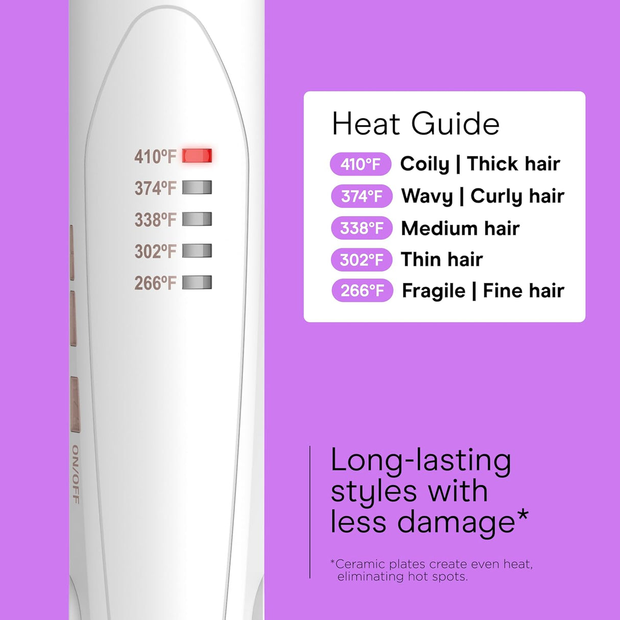Conair - Plancha de cerámica doble alisador de pelo con pinza 110v
