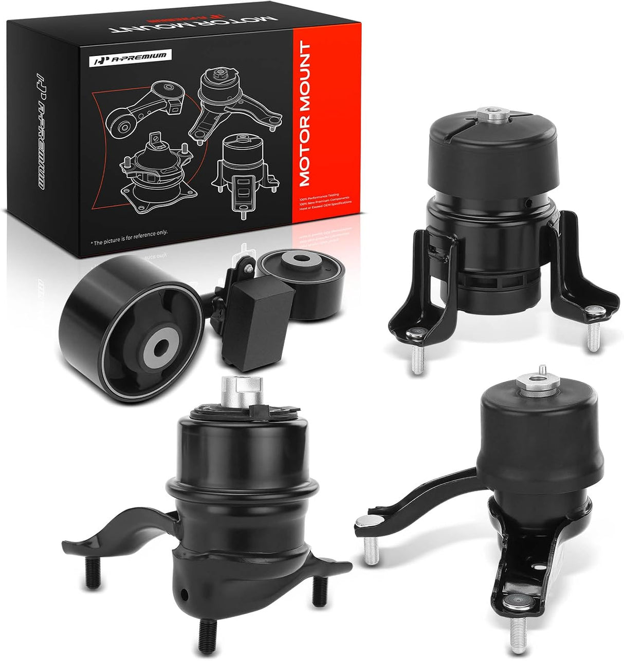 Kit de 4 Soportes de Motor y Transmisión para Toyota Camry 2007–2009 2.4L Automático A-Premium