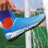 Zapatillas de fútbol para exteriores, botas de fútbol transpirables para hombre