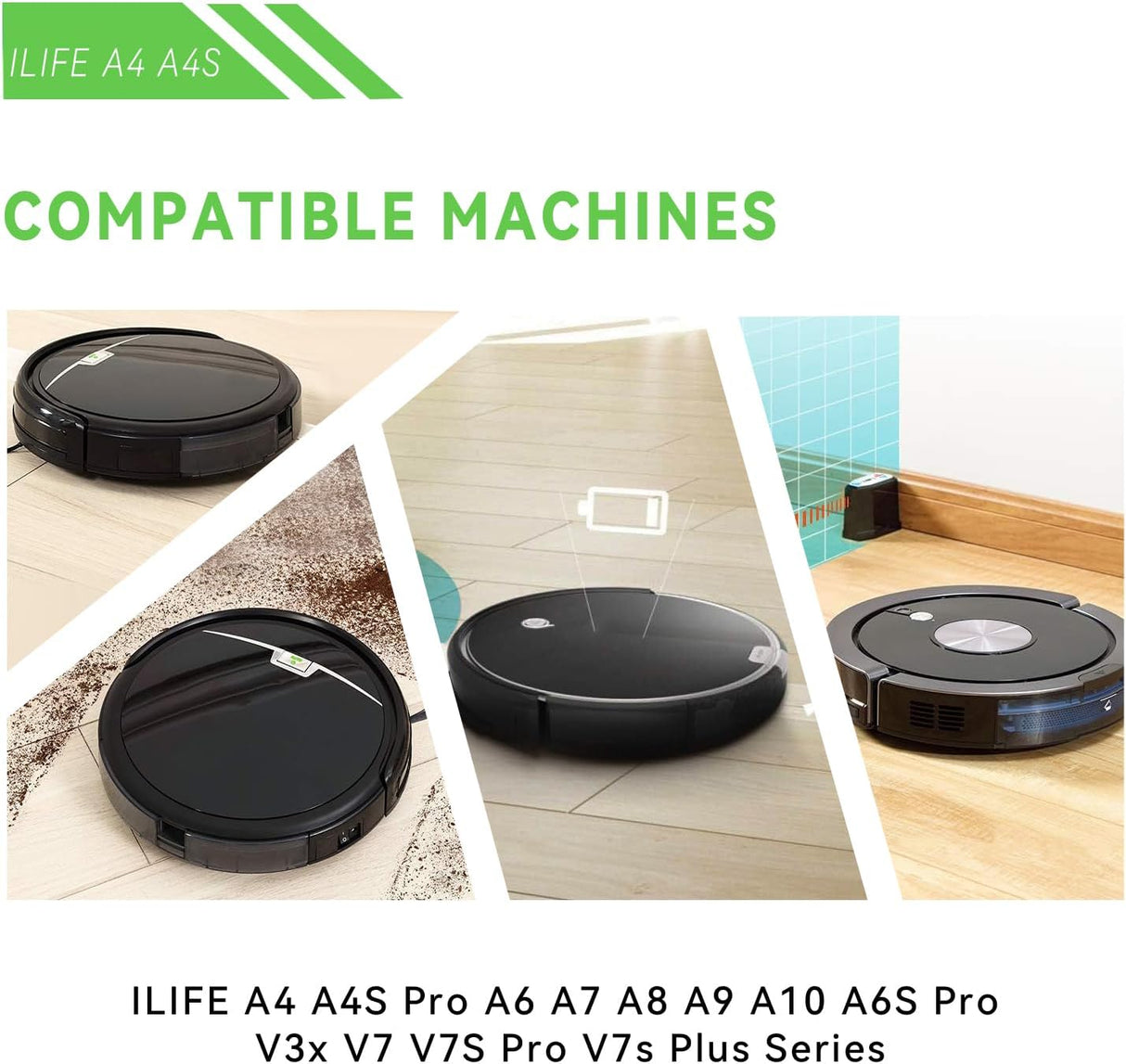 Batería de repuesto para aspiradora de 3400 mAh para ILIFE