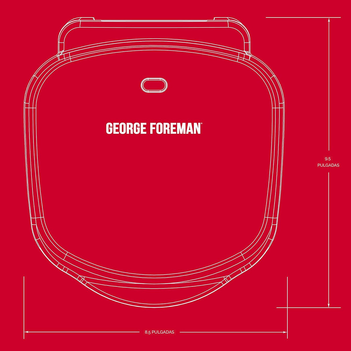 Parrilla clásica George Foreman, George revestimiento resistente 110V