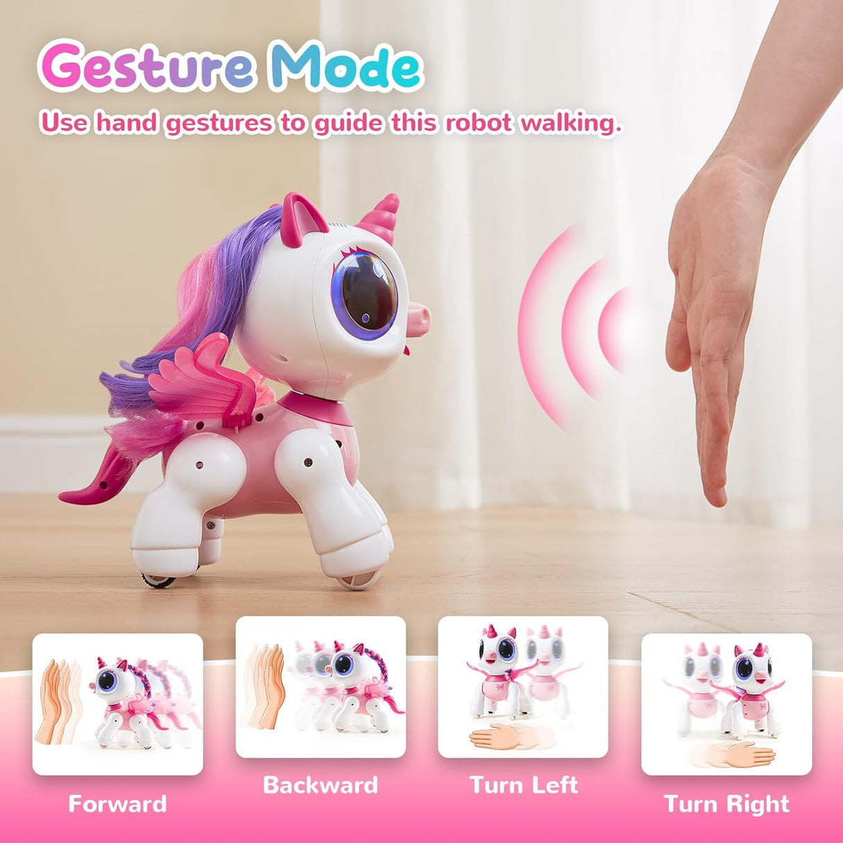 Robot Control Remoto Sgile Unicornio Interactivo Niñas 3-8 A
