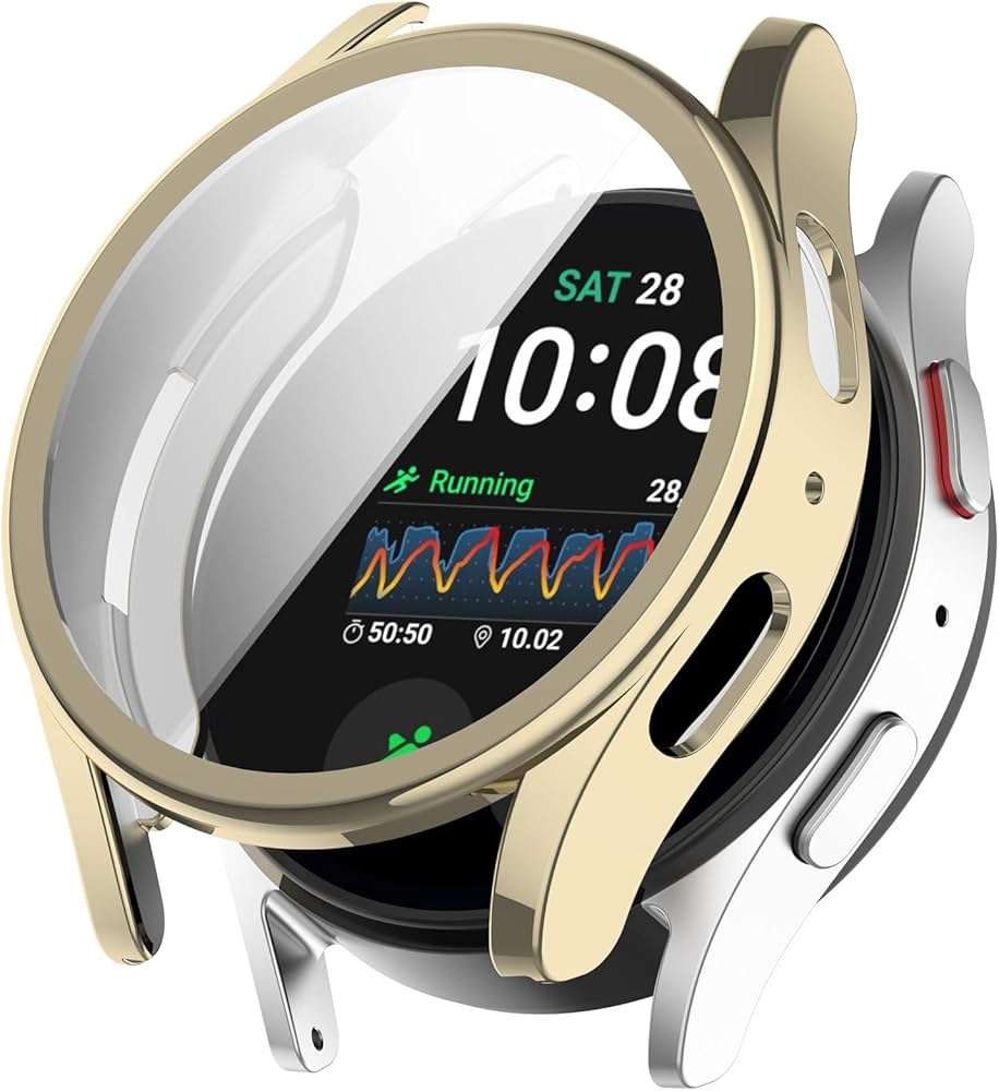 Carcasa con lámina de cristal para Galaxy Watch 4 y 5