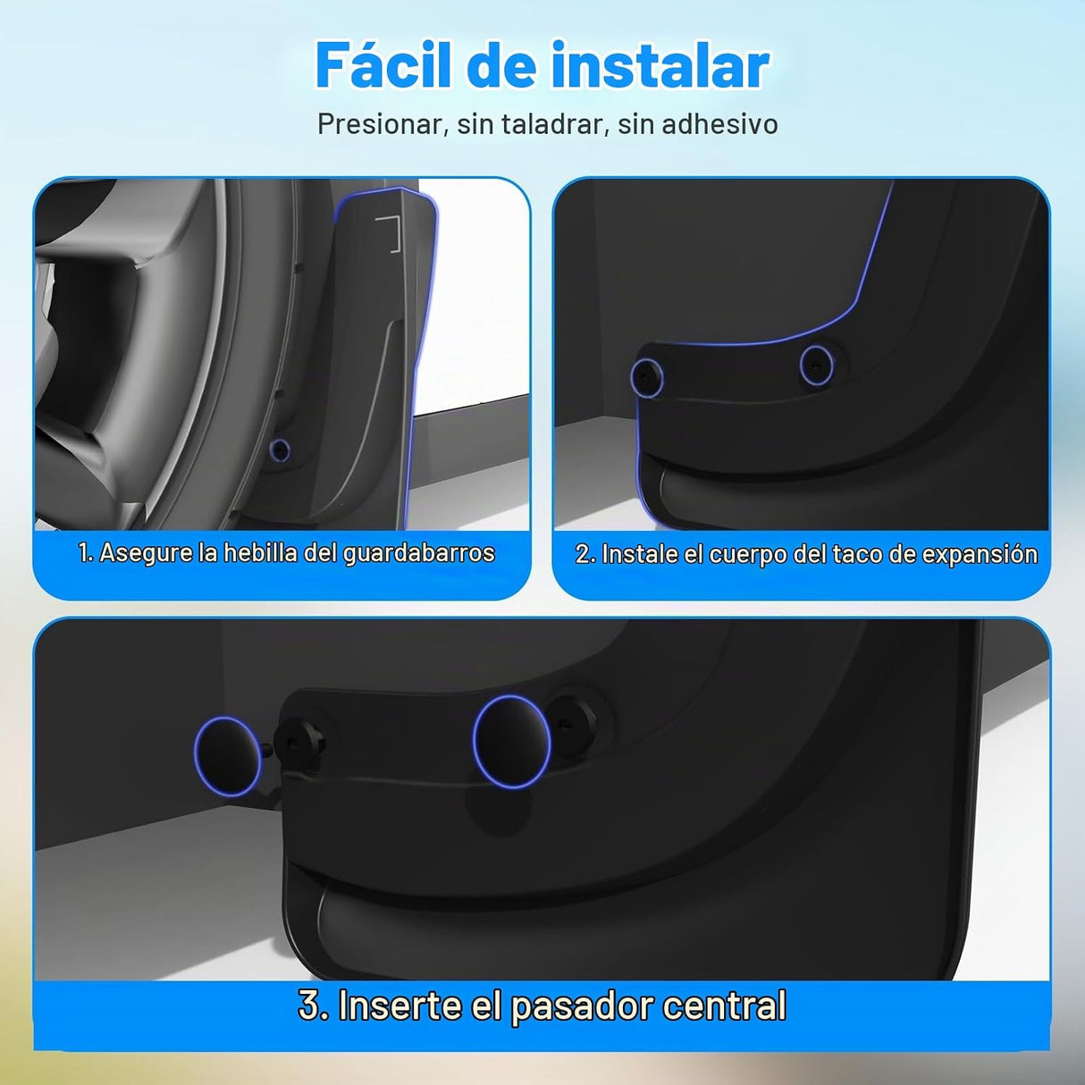 Guardabarros SIGLIN para Tesla Model Y Juniper 2025-2026 – Set 4 Piezas